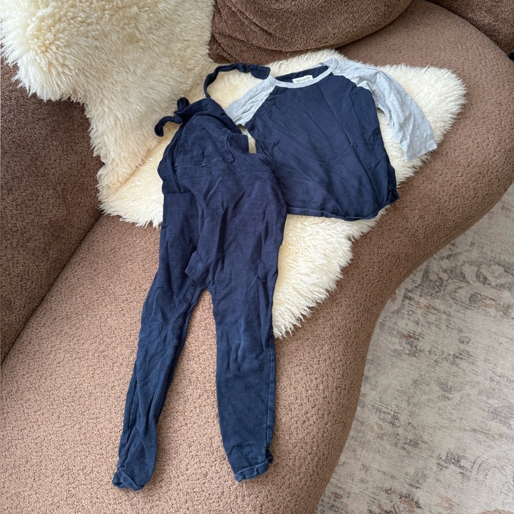 Mini Mioche Overall and Shirt set